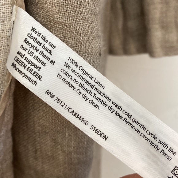 Eileen Fisher Woman Brown Linen Jacket Size 2X - Picture 9 of 17